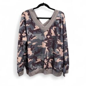 ADEAM Light Gray Textured Knit Top